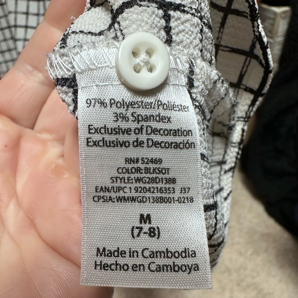 NWOT- Size 7/8 Wonder Nation Ruffle Overlay Cold Shoulder Dress - Picture 7 of 8